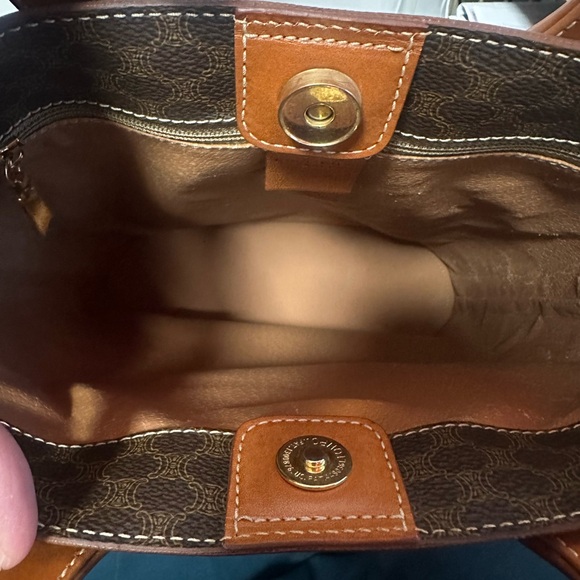 Céline Macadam Vintage Handbag with Round Handle - Picture 6 of 17